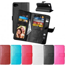 Dubbelflip Flexi 9-kort Sony Xperia Z5 Compact mobilplånbok fodral skal