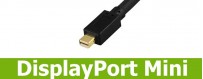 DisplayPort Mini anslutnings kontakter & omvandlare