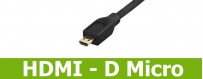 HDMI D Micro anslutnings kontaker och övergångar
